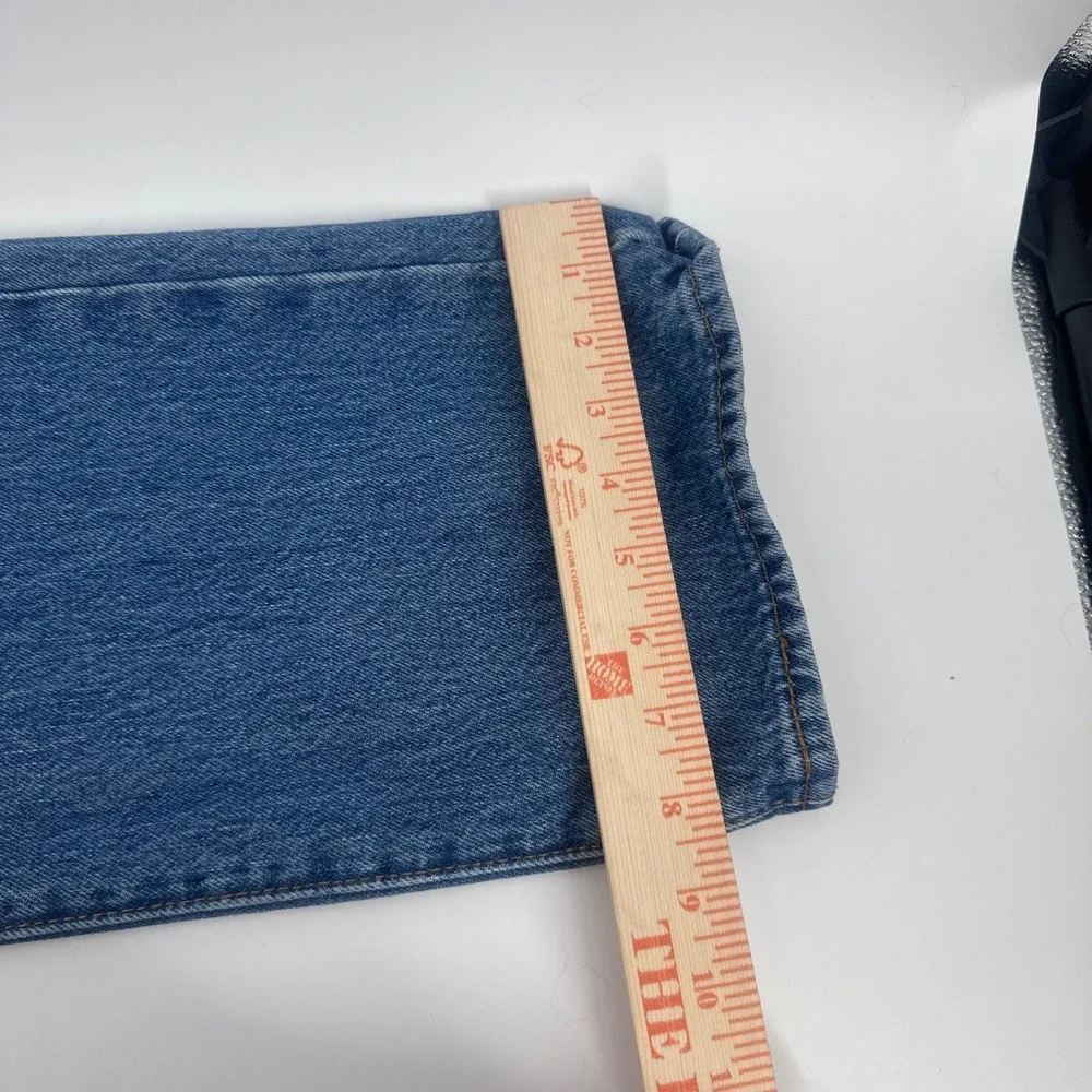Levi's 501 Original Jeans Mens 38x36 (Fits 36x34) Blue Button Fly Straight Denim